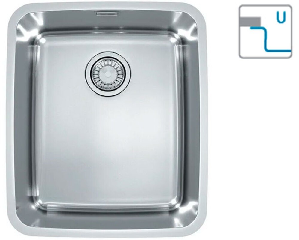 Мойка ALVEUS LUNO 40 SAT 90 FI 480X400 в комплекте с сифоном 1130550,