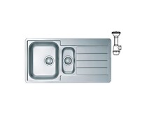 Мойка ALVEUS LINE 10 NAT-90 980X500 в компл. с сифоном 1130555,