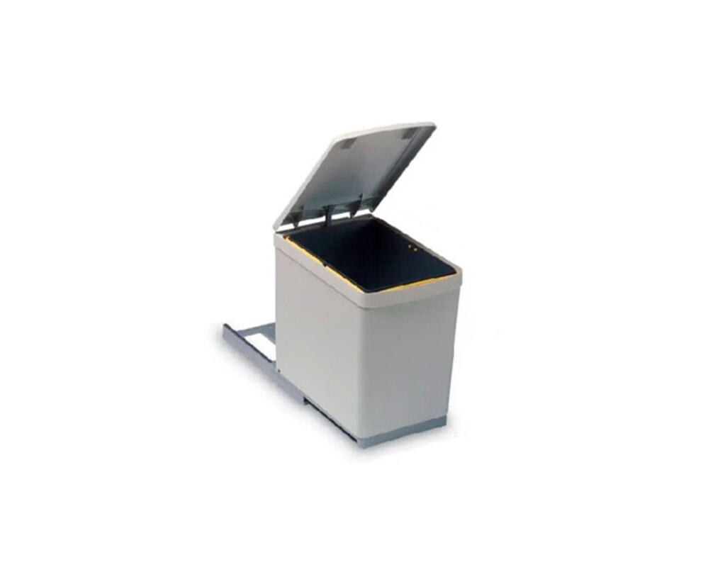 Система сортировки мусора ALBIO 10 1X16 L серый пластик/нержавеющая сталь ALVEUS,