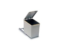 Система сортировки мусора ALBIO 10 1X16 L серый пластик/нержавеющая сталь ALVEUS,