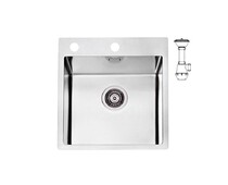 Мойка ALVEUS PURE 30 KMB-90 515X525 в компл. с сифоном 1127252,
