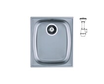 Мойка ALVEUS BASIC 10  LEI-90 380X440 в комплекте с сифоном 1130550,