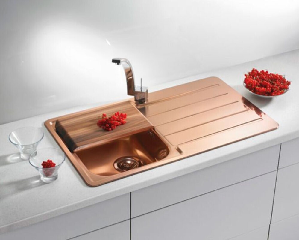 Мойка ALVEUS LINE MONARCH 20 COPPER 860X5001X в компл. с выпуском без сифона,