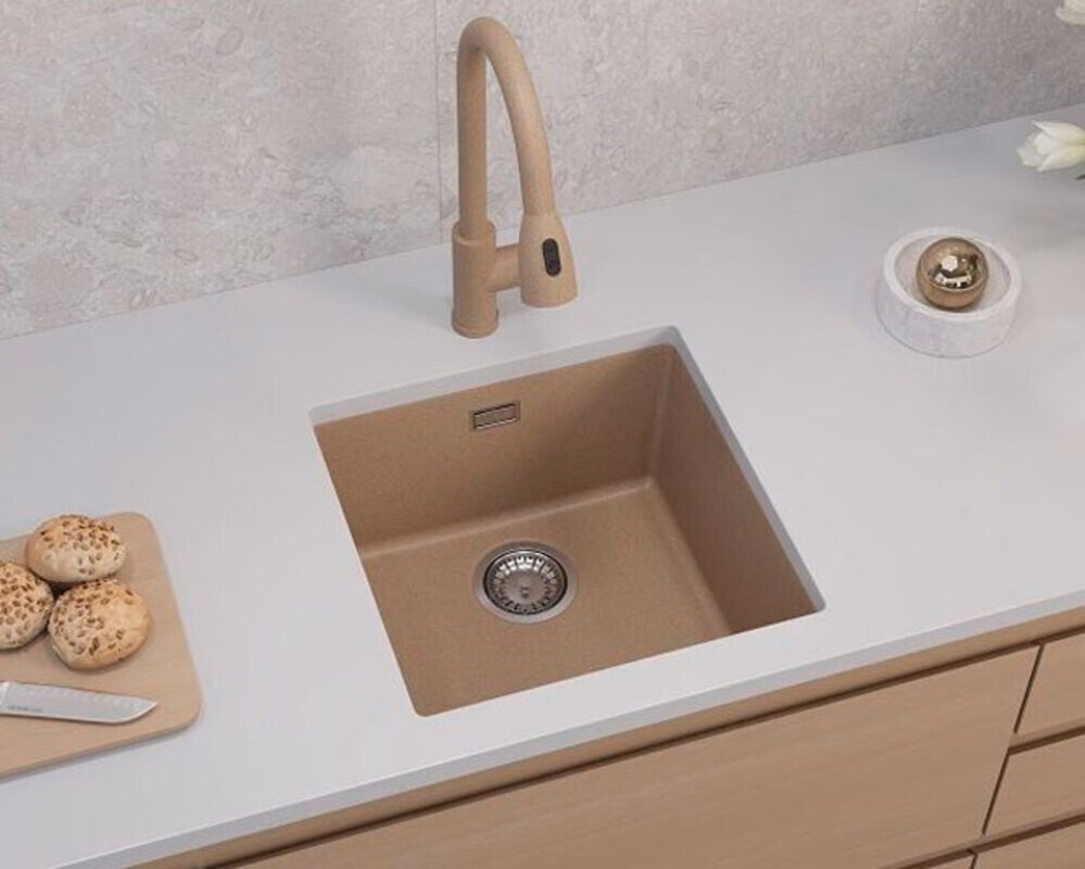 Мойка ALVEUS  OMNI 20 GRANITAL TERRA-G22  450x450x198 с сифоном 1145083