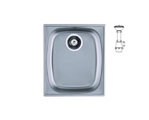 Мойка ALVEUS BASIC 10 NAT-90 380X440 в комплекте с сифоном 1130550,