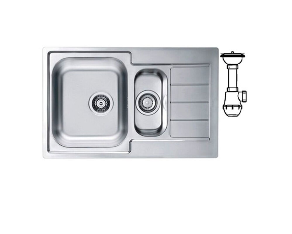 Мойка ALVEUS LINE 70 NAT-90 790X500 в компл. с сифоном 1130555,