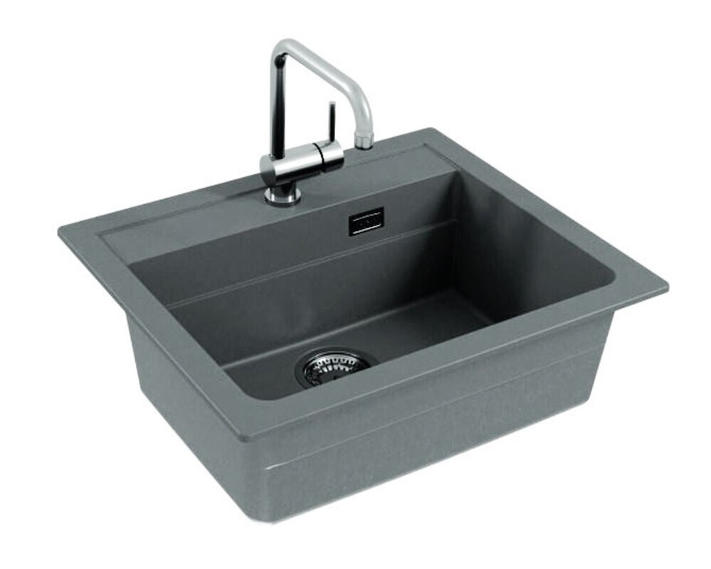 Мойка ALVEUS  GRANITAL ATROX 30 CONCRETE - G81 590 X  500  1X в комплекте с сифоном 1132823,