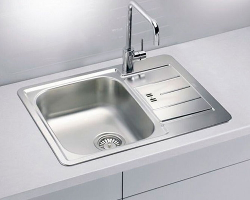 Мойка ALVEUS LINE 60 NAT-90  615X500 в компл. с сифоном 1064388,