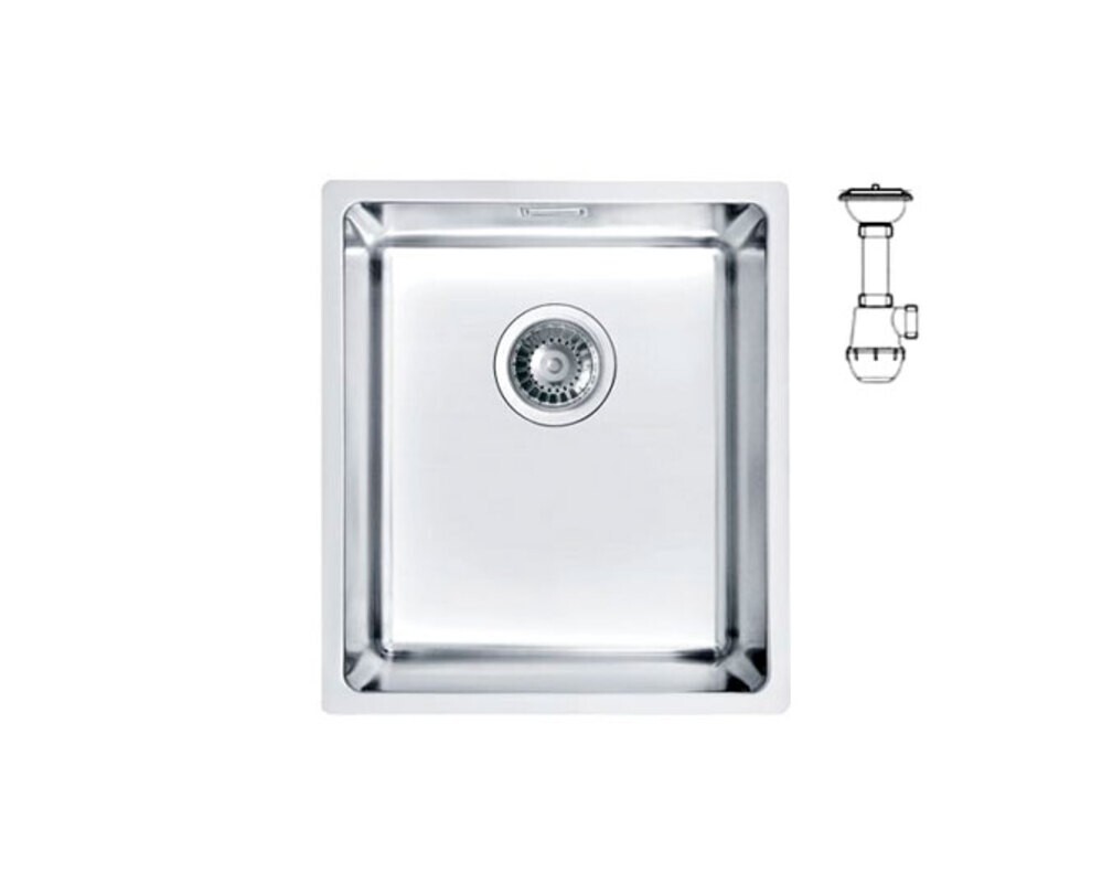 Мойка ALVEUS KOMBINO 20 SAT-90 340X400X200 в комплекте с сифоном 1130551