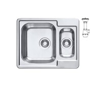 Мойка ALVEUS LINE MAXIM 50  SAT-90 610X500 в компл. с сифоном 1130555,
