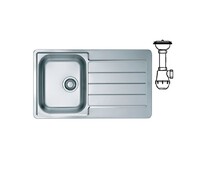 Мойка ALVEUS LINE 20 NAT-90 860X500 в компл. с сифоном 1130551,