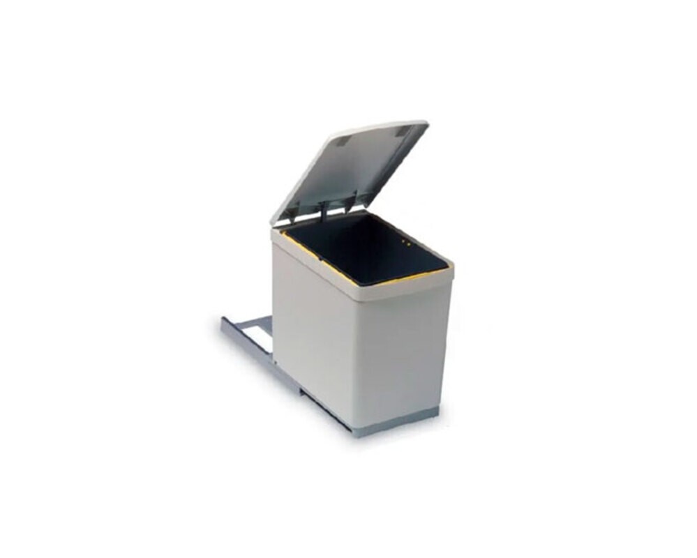 Система сортировки мусора ALBIO 10 1X16 L серый пластик ALVEUS,