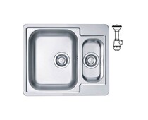 Мойка ALVEUS LINE 50 NAT-90 615X500 в компл. с сифоном 1130555,