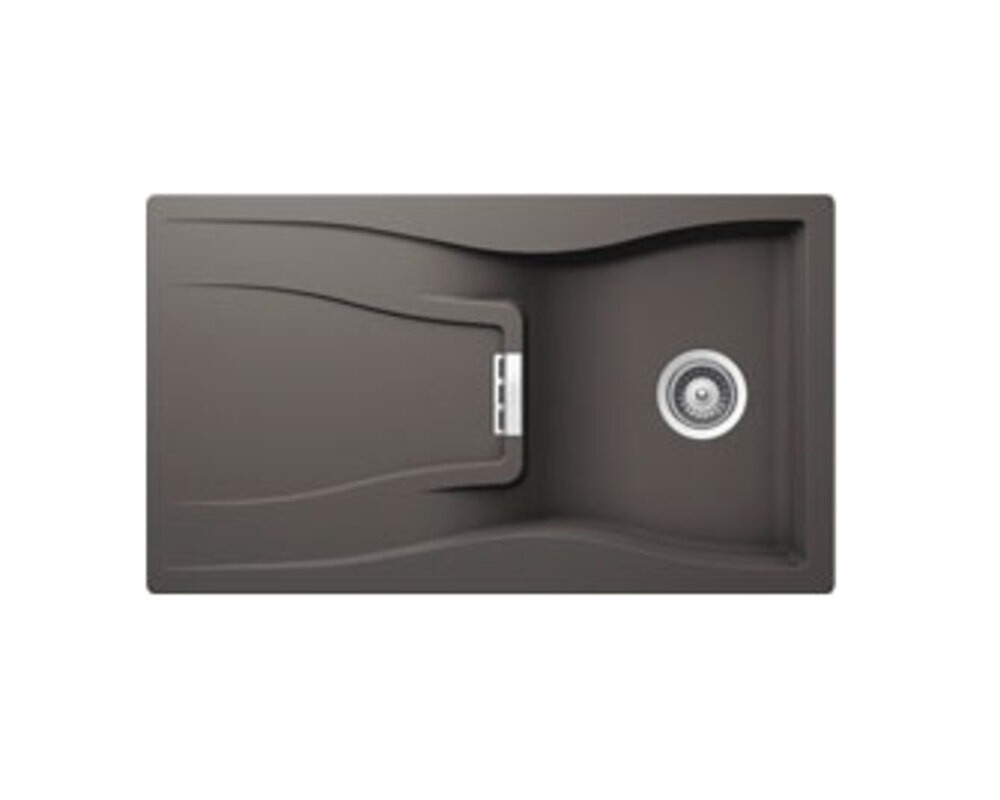 Мойка SCHOCK WATERFALL 45D Cristadur серебристый камень 860х500